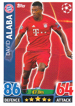 David Alaba Bayern Munchen 2015/16 Topps Match Attax CL #168